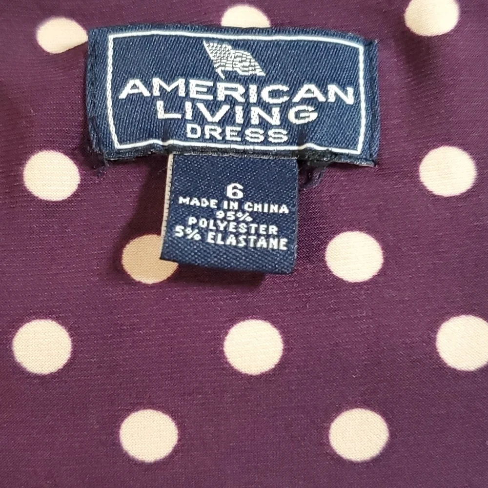 American Living Polka Dot Dress SZ 6